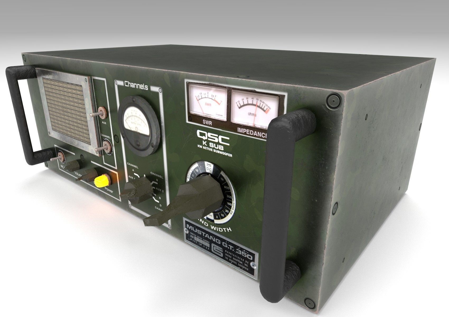 Military Radio  - PBR  Game-Ready Low-poly 3D model_9
