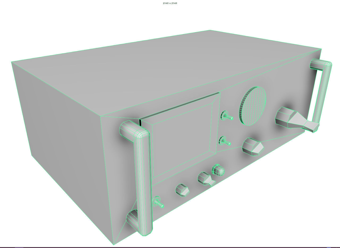 Military Radio  - PBR  Game-Ready Low-poly 3D model_14
