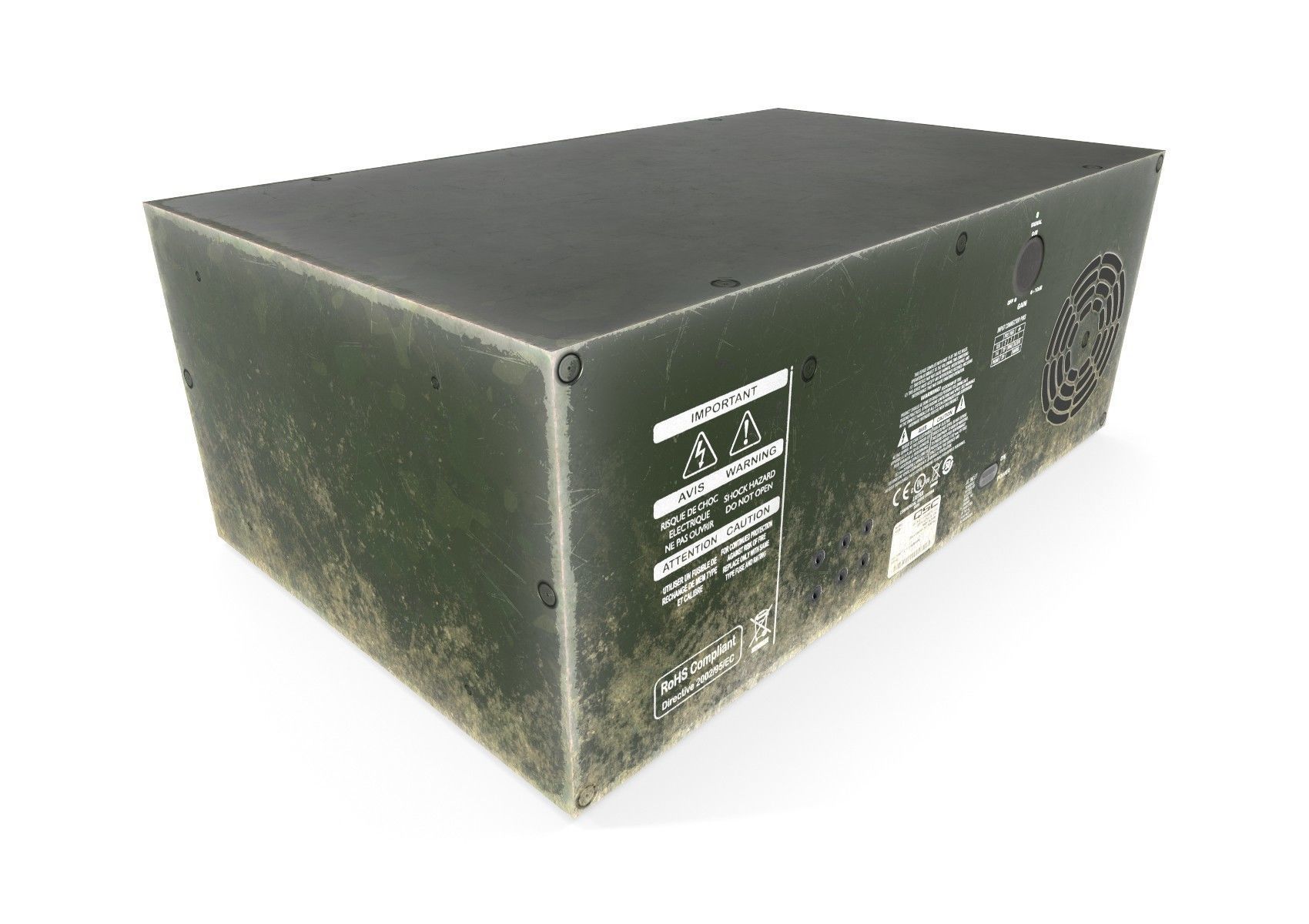 Military Radio  - PBR  Game-Ready Low-poly 3D model_11