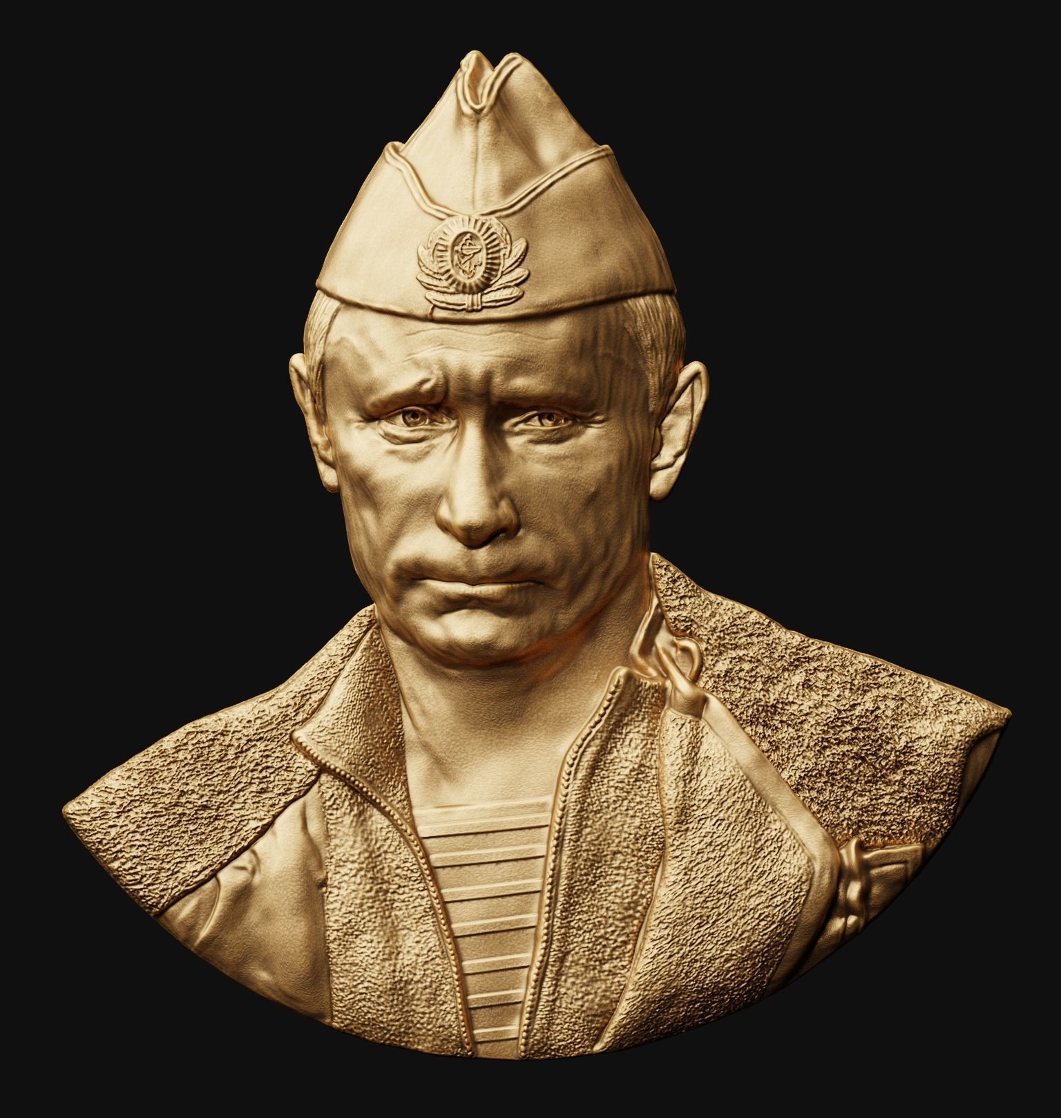 Putin V relief 3  3D print model_0