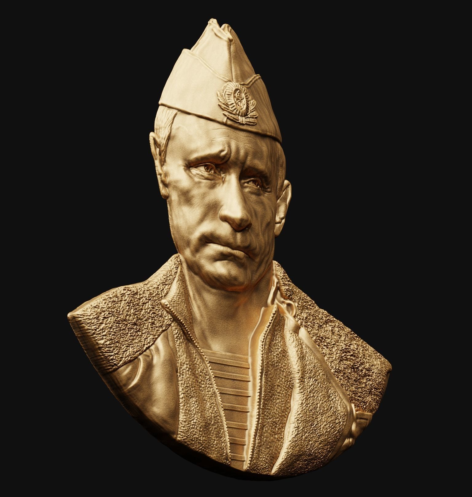 Putin V relief 3  3D print model_1