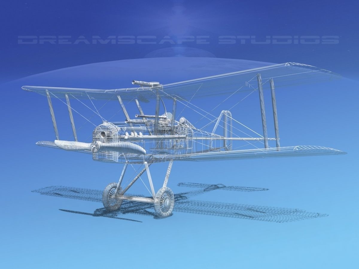 RAF SE5A Fighter V08 3D model_14