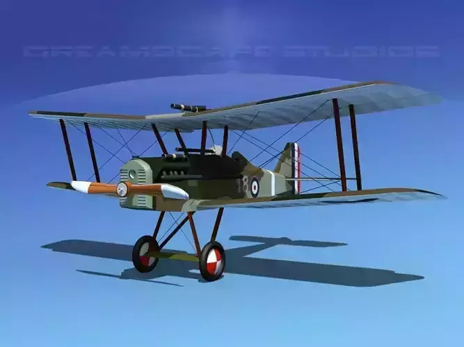 RAF SE5A Fighter V08 3D model