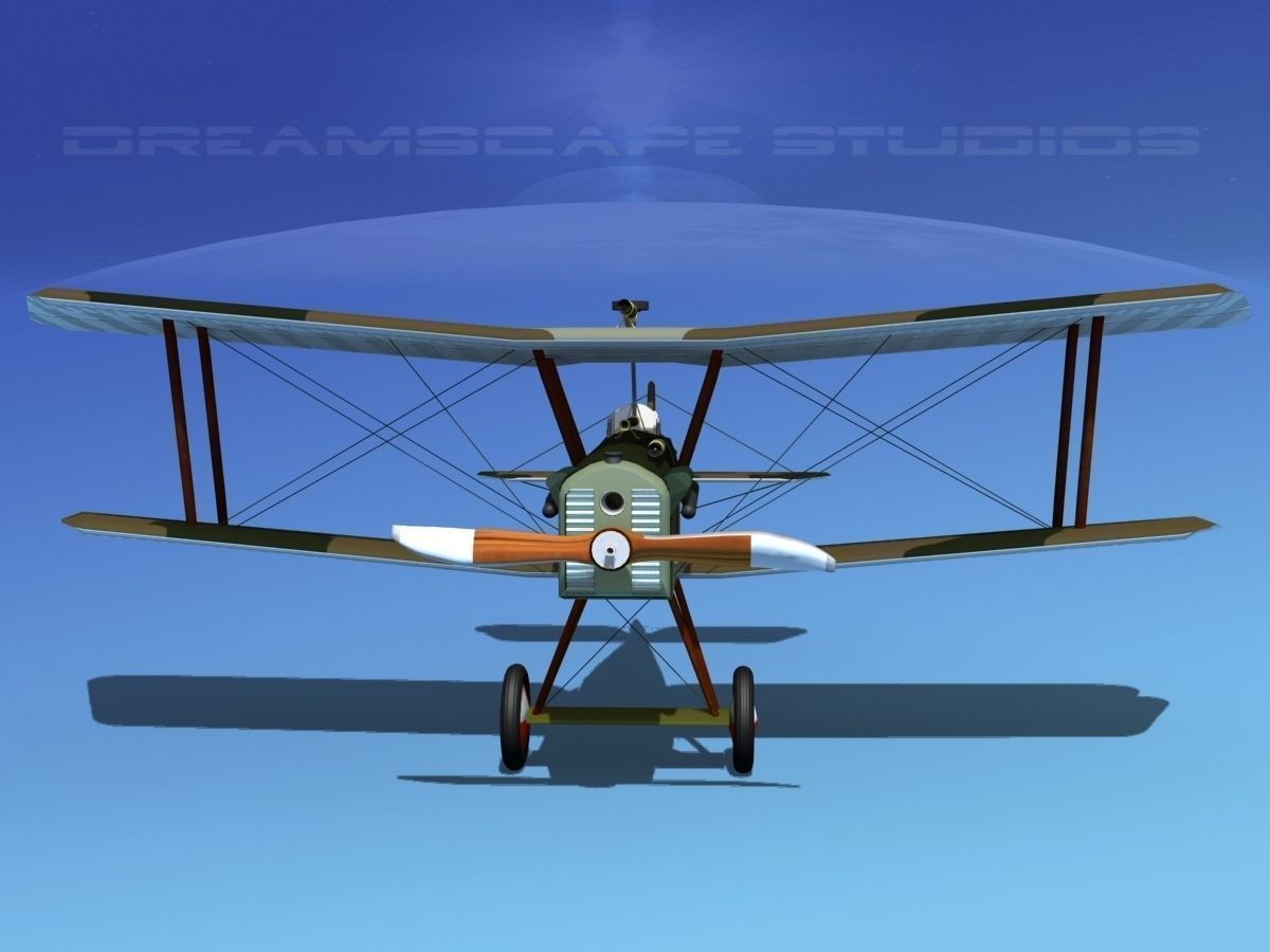 RAF SE5A Fighter V08 3D model_1