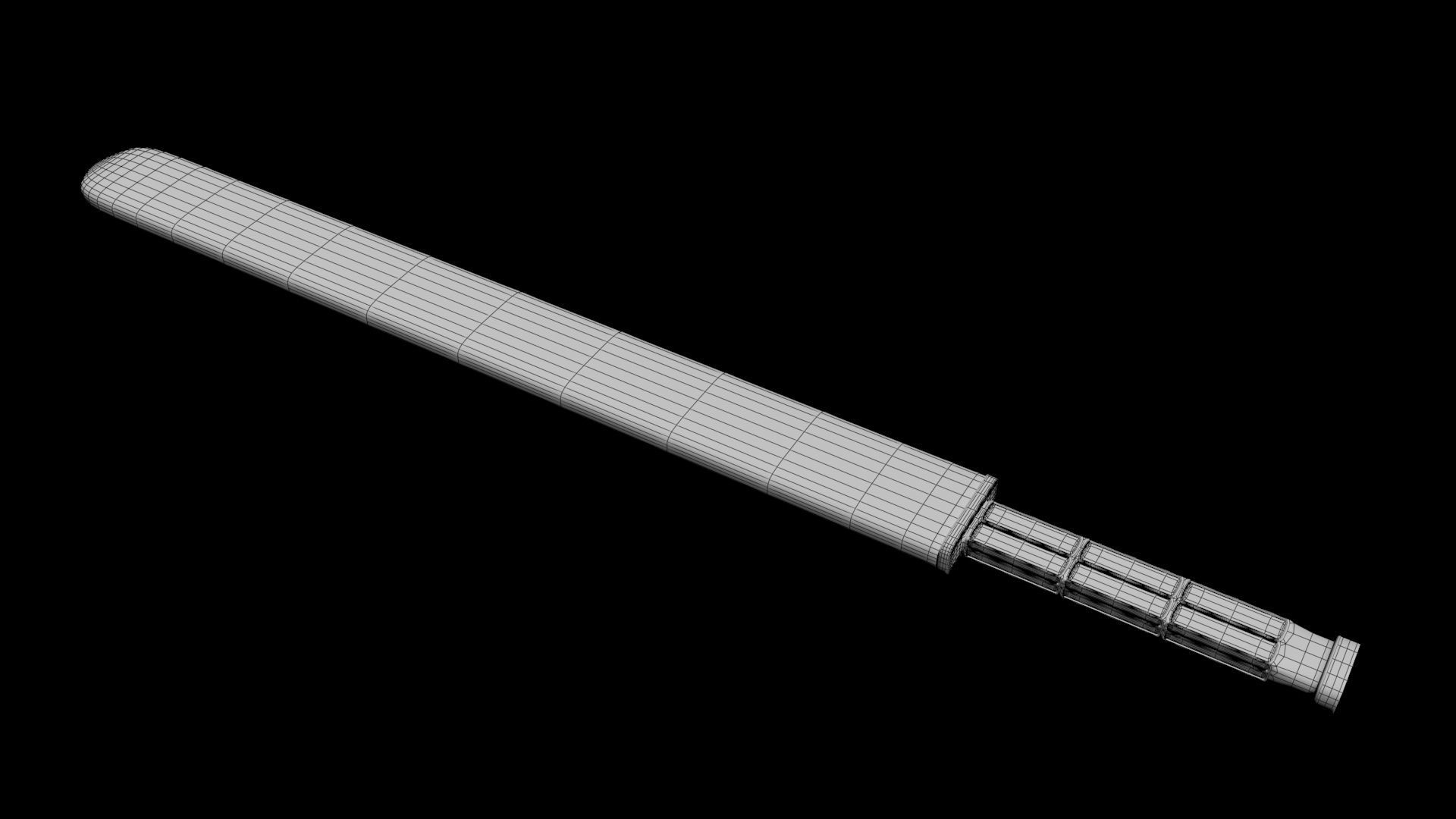 LowPoly Game Model Sword Free 3D model_4