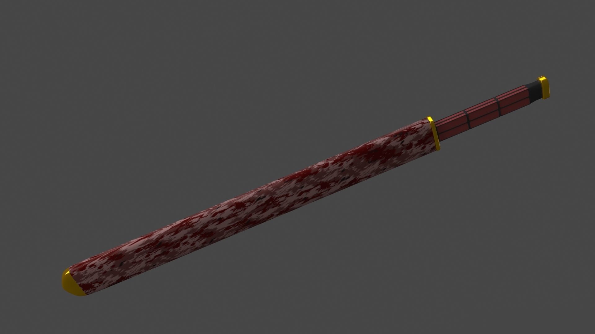 LowPoly Game Model Sword Free 3D model_2