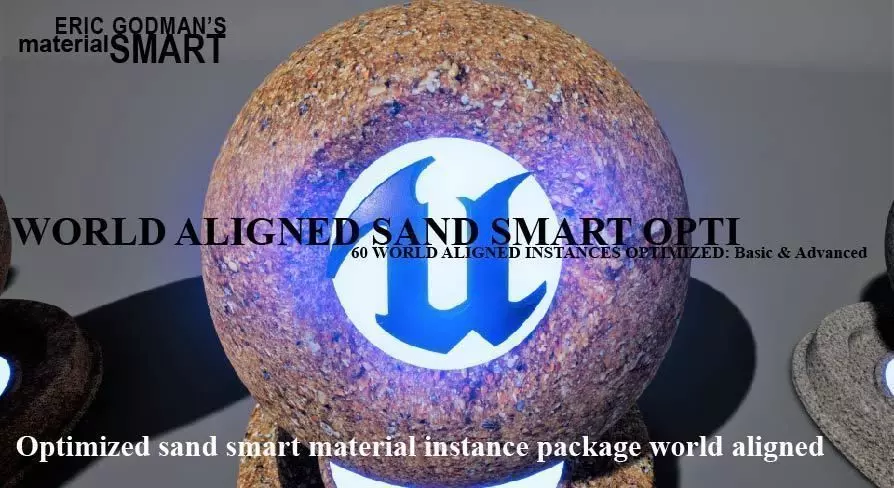 Optimized Sand World Aligned Materials 3D model_0
