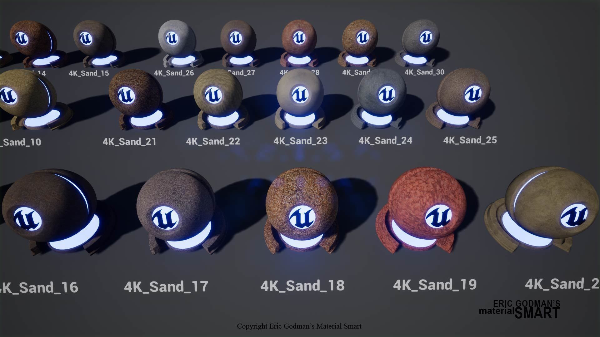 Optimized Sand World Aligned Materials 3D model_2