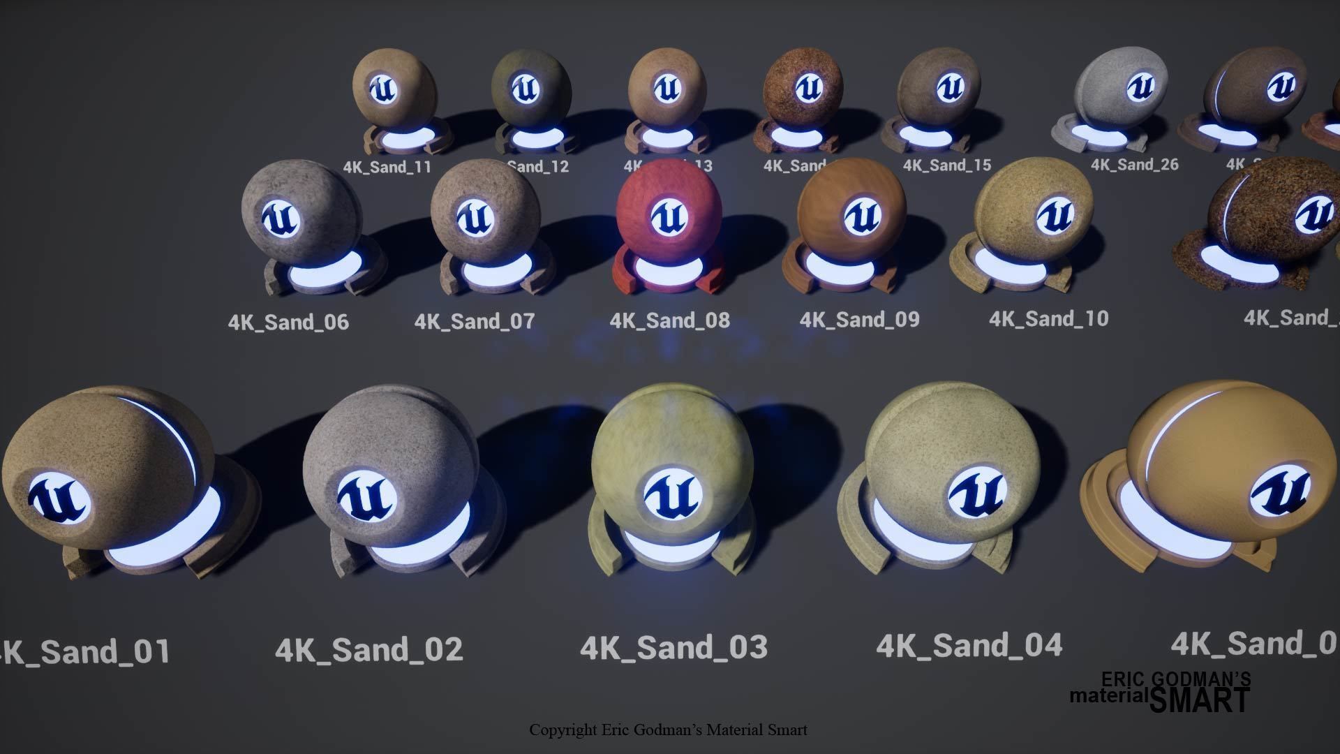 Optimized Sand World Aligned Materials 3D model_1