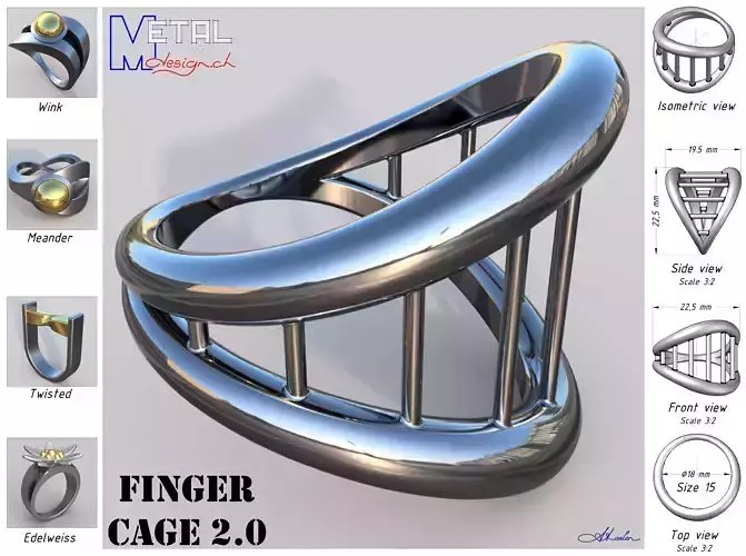 Bague 57 3D print model