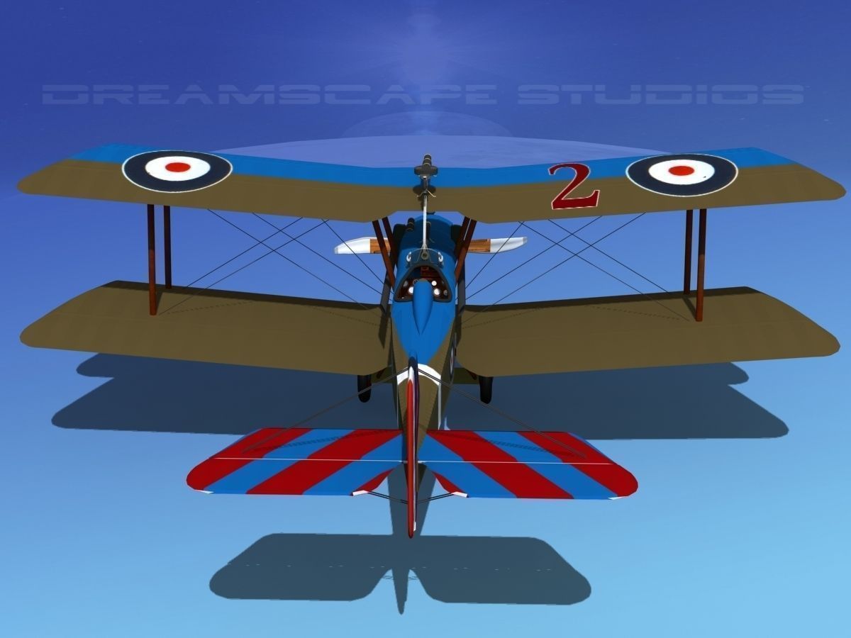 RAF SE-5A Fighter V10 3D model_7