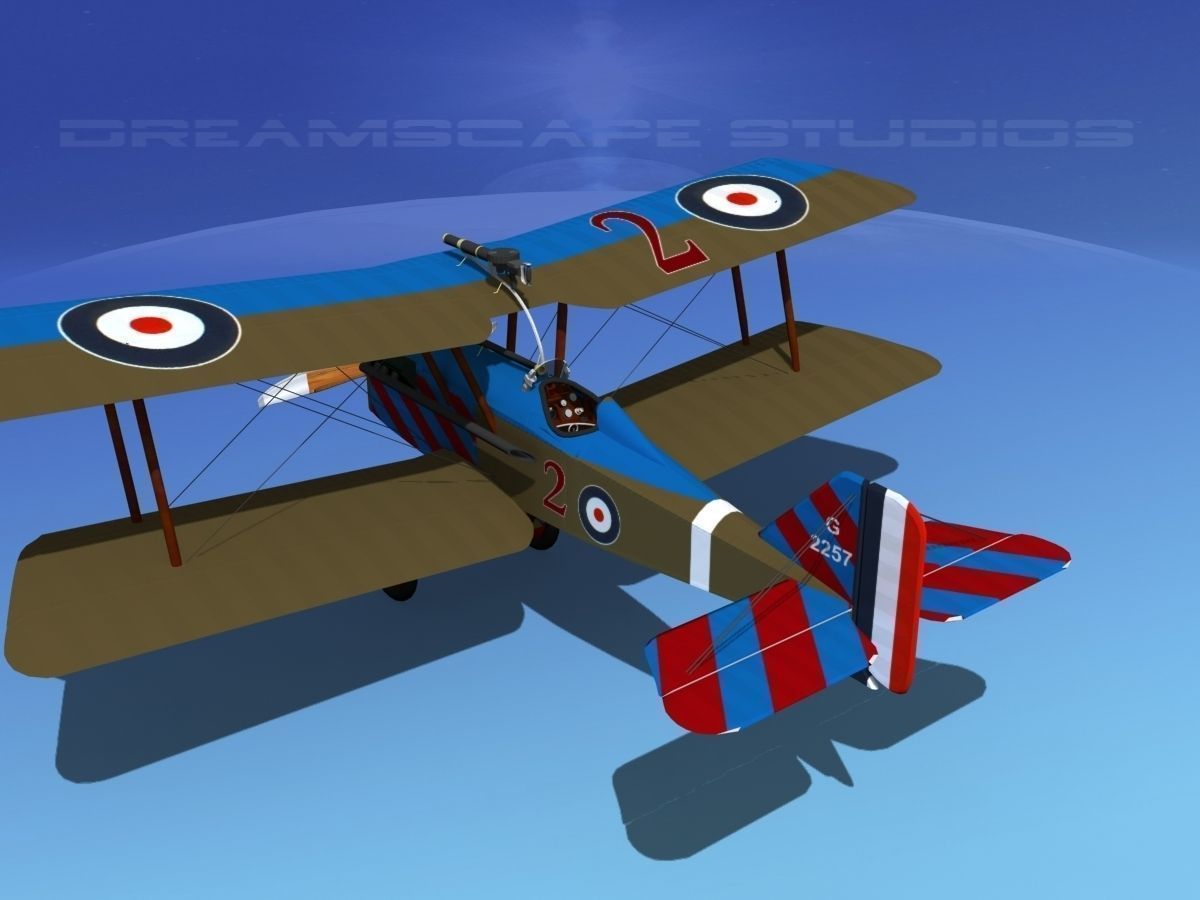 RAF SE-5A Fighter V10 3D model_8