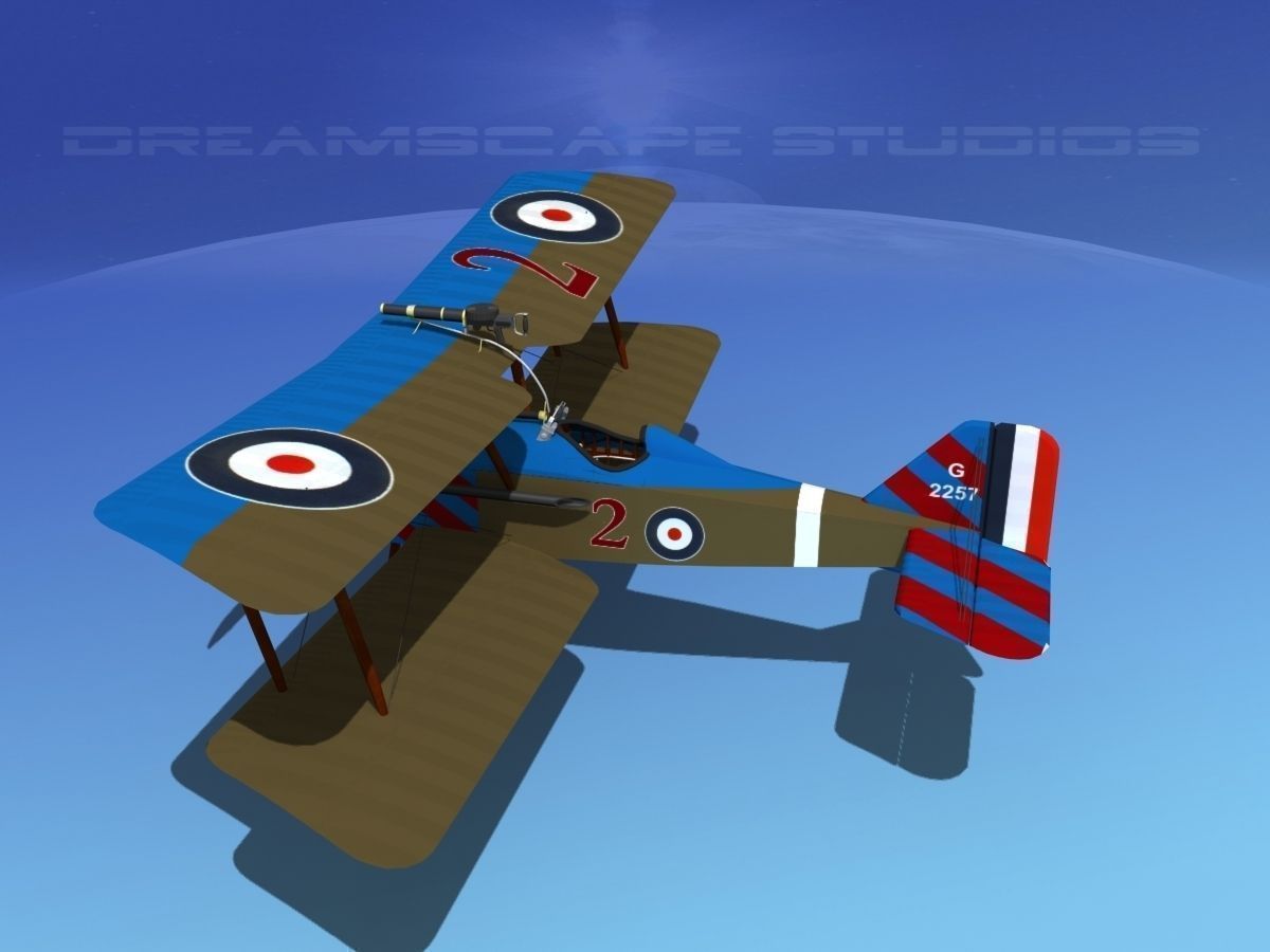 RAF SE-5A Fighter V10 3D model_9