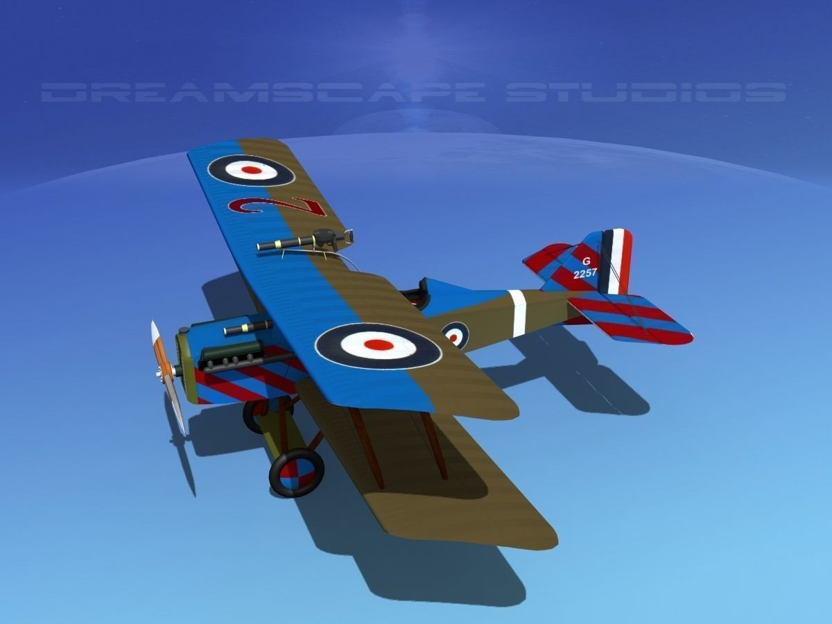 RAF SE-5A Fighter V10 3D model_10