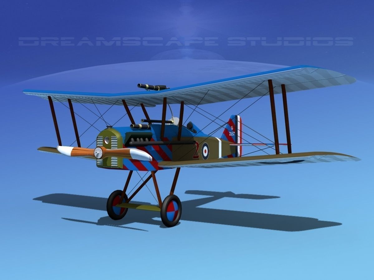 RAF SE-5A Fighter V10 3D model_1