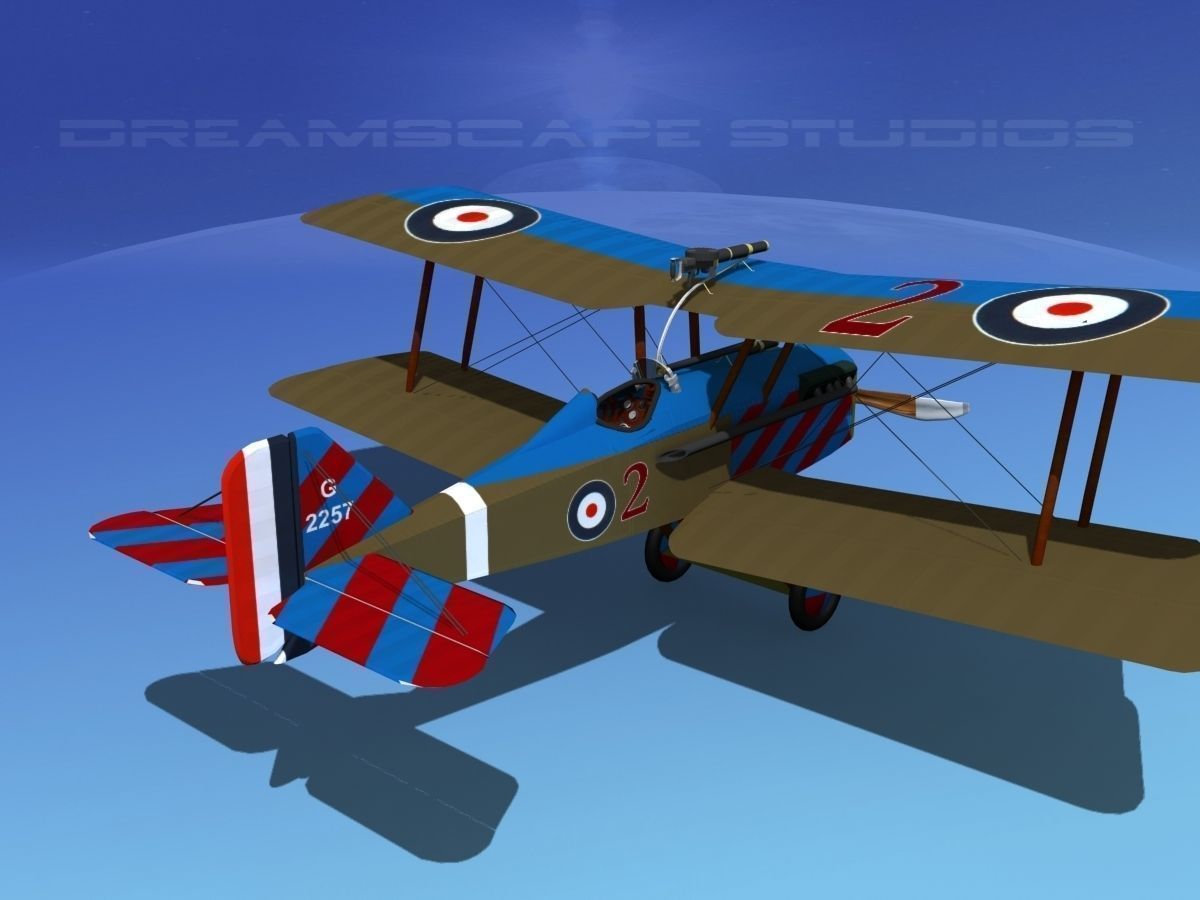 RAF SE-5A Fighter V10 3D model_6