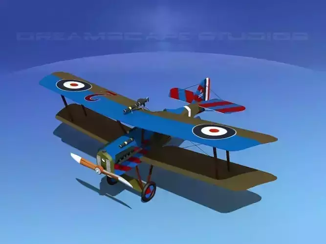 RAF SE-5A Fighter V10 3D model