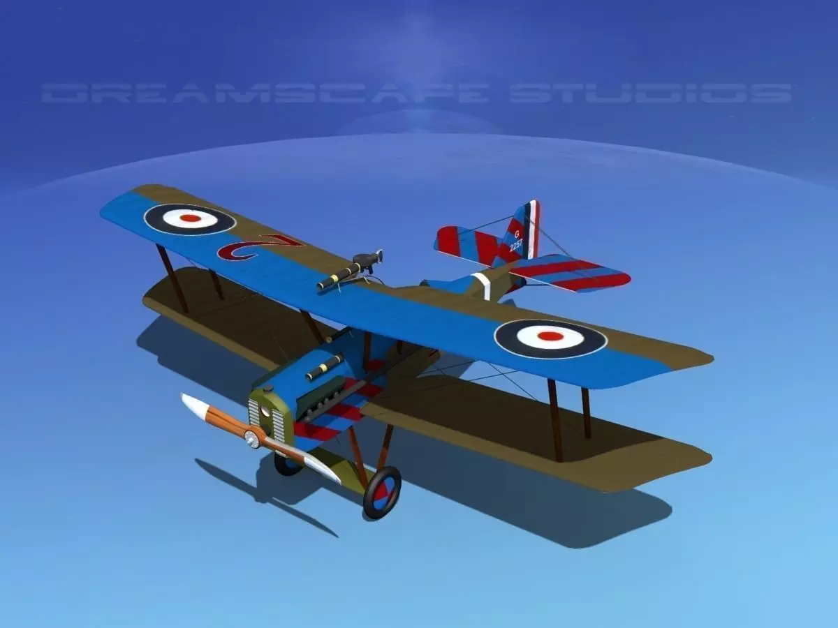 RAF SE-5A Fighter V10 3D model_0