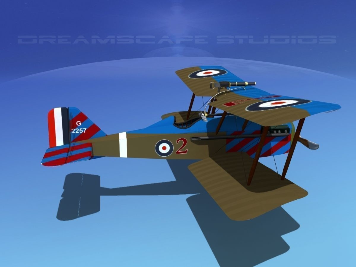 RAF SE-5A Fighter V10 3D model_5