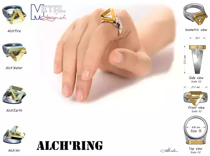 Alch-ring alchring 3D print model