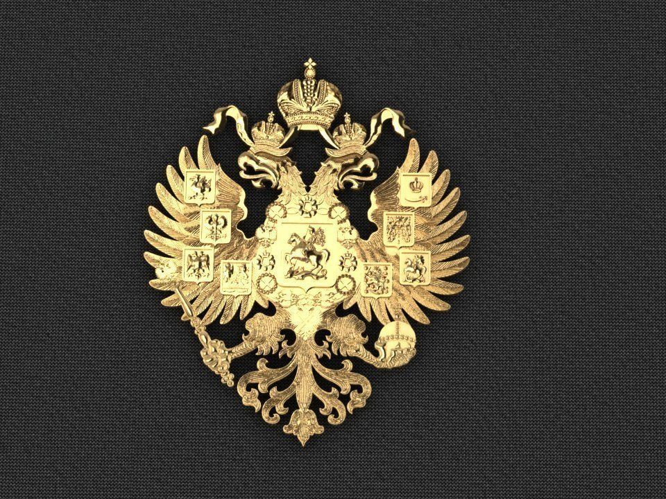 Coat of arms of the Russian Empire 3D print model_0