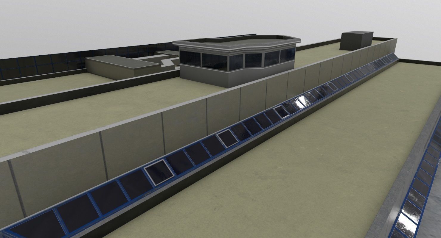 LQSA Terminal Low-poly 3D model_3