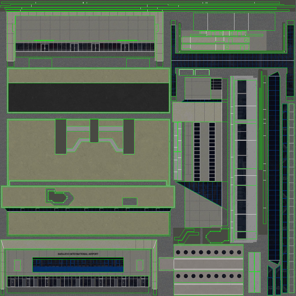 LQSA Terminal Low-poly 3D model_14