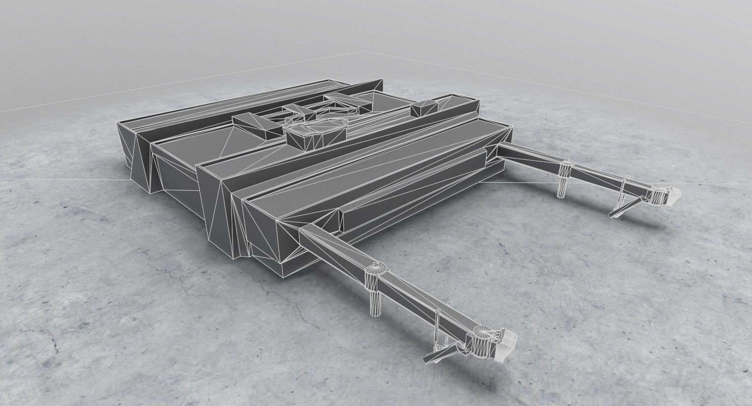 LQSA Terminal Low-poly 3D model_10
