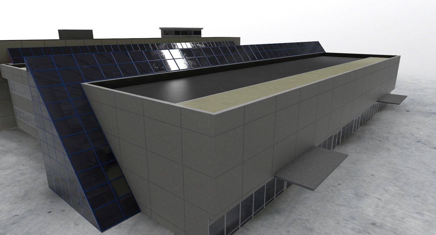 LQSA Terminal Low-poly 3D model_1