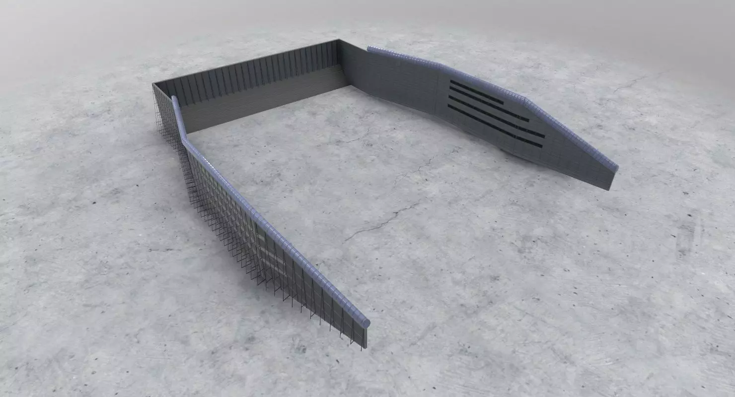 LBSF Caponier Low-poly 3D model
