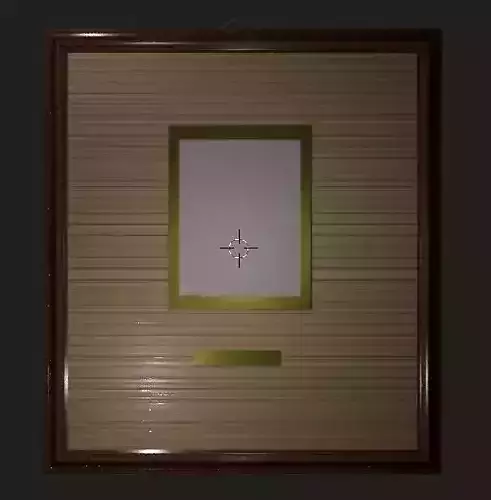PhotoFrame wooden frame with cross in middle