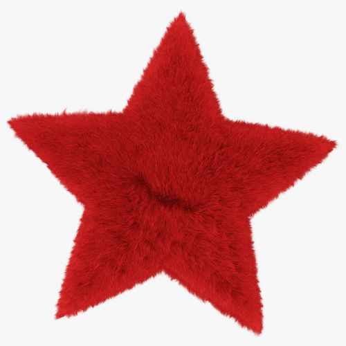 Rug Star red 3D model