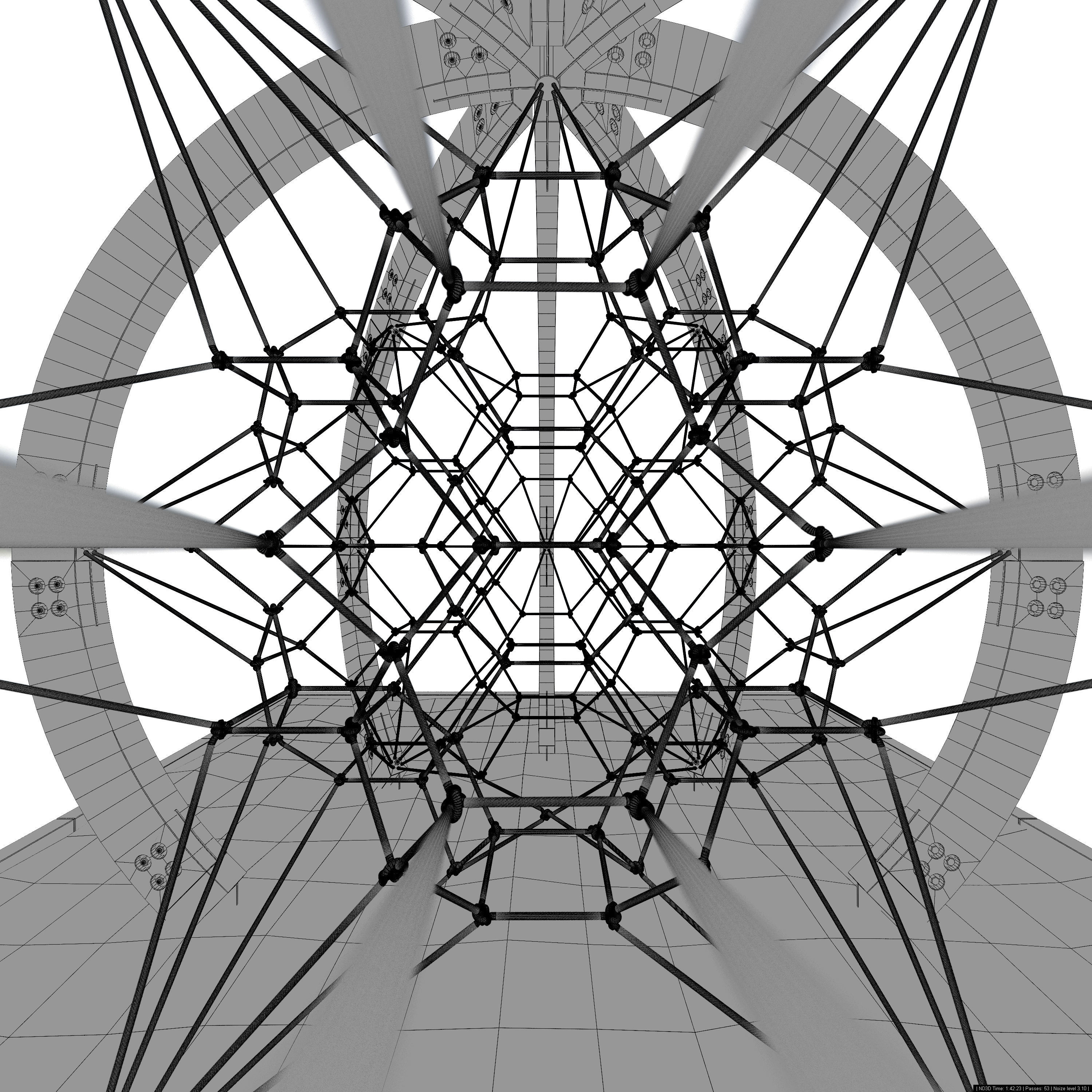 modern playground Berliner globe 3D model_8