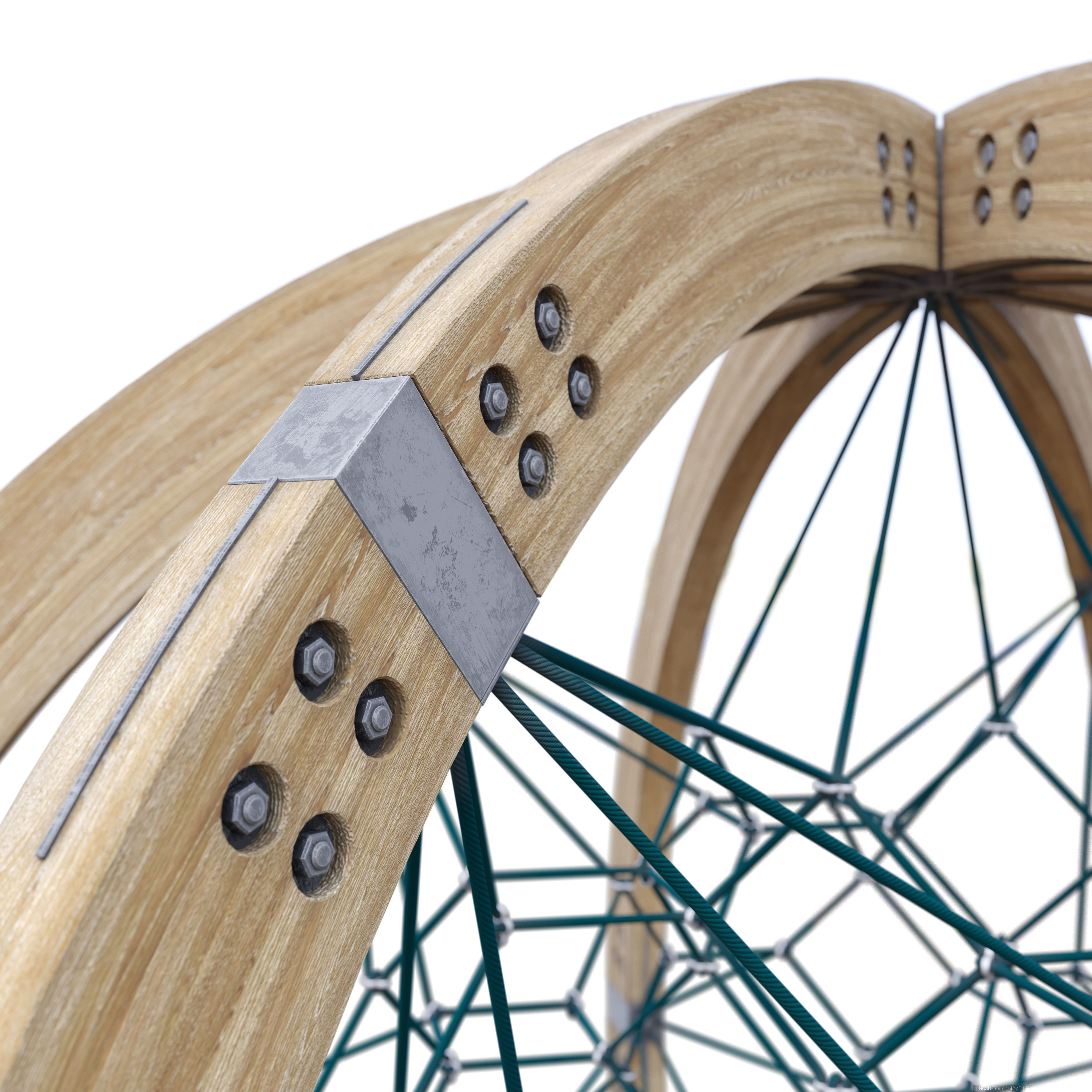 modern playground Berliner globe 3D model_3