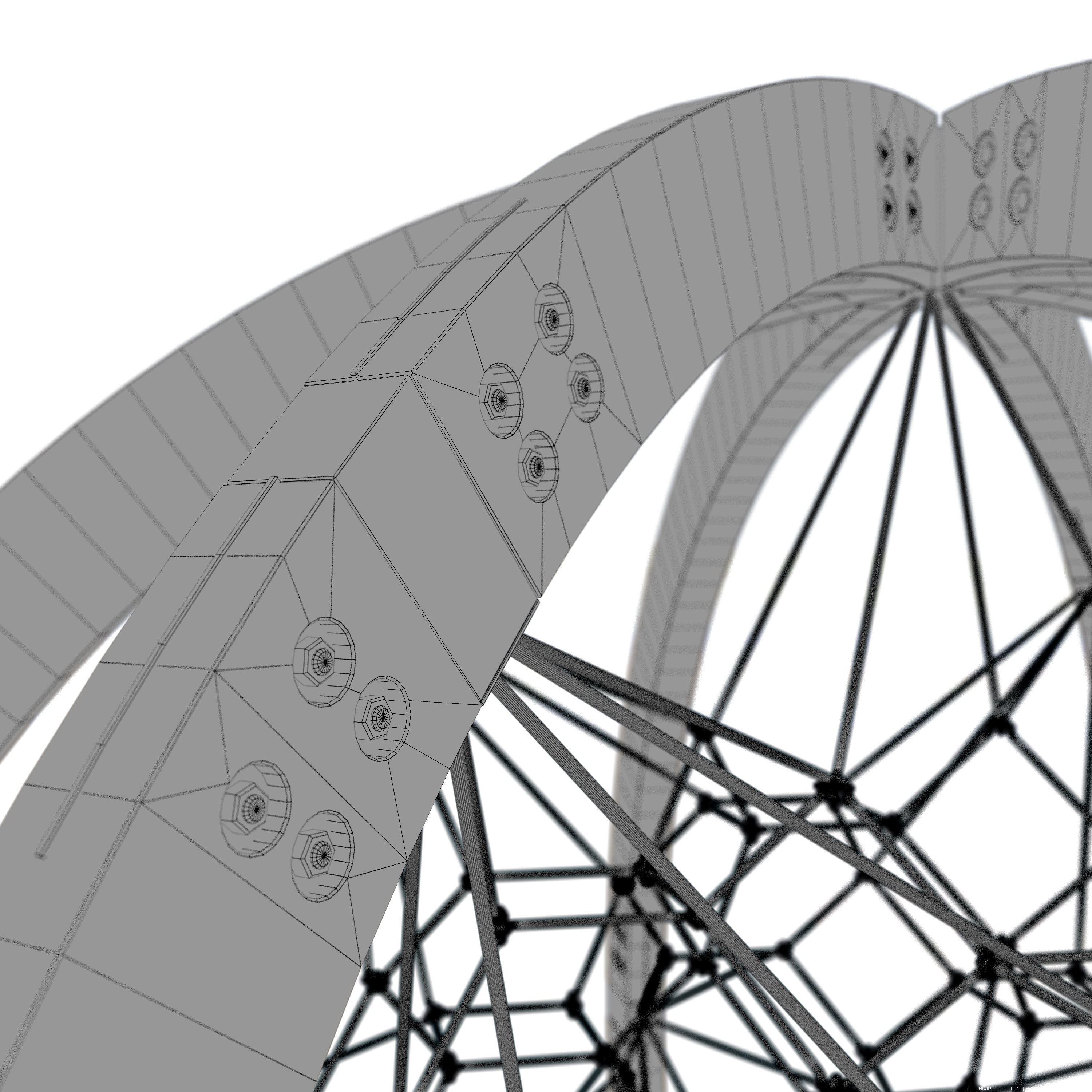 modern playground Berliner globe 3D model_4