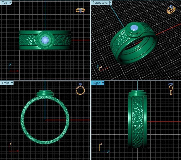 Ring T00774 3D print model_2