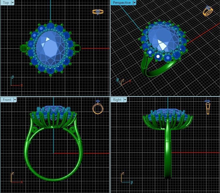 Ring T00778 3D print model_2