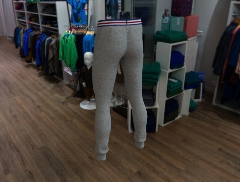 Calzones model asian male - asian male 3D model_1