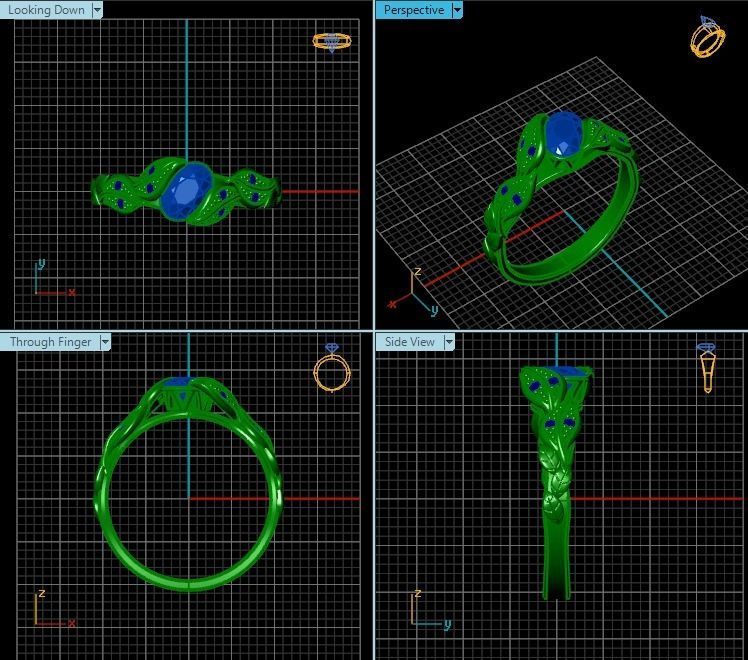 Ring T00780 3D print model_2