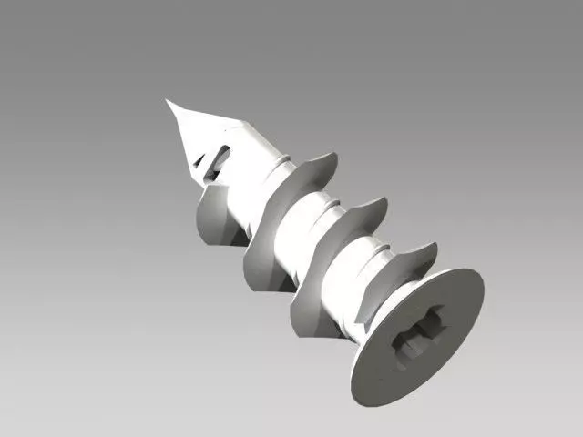 Anker screw Low-poly 3D model