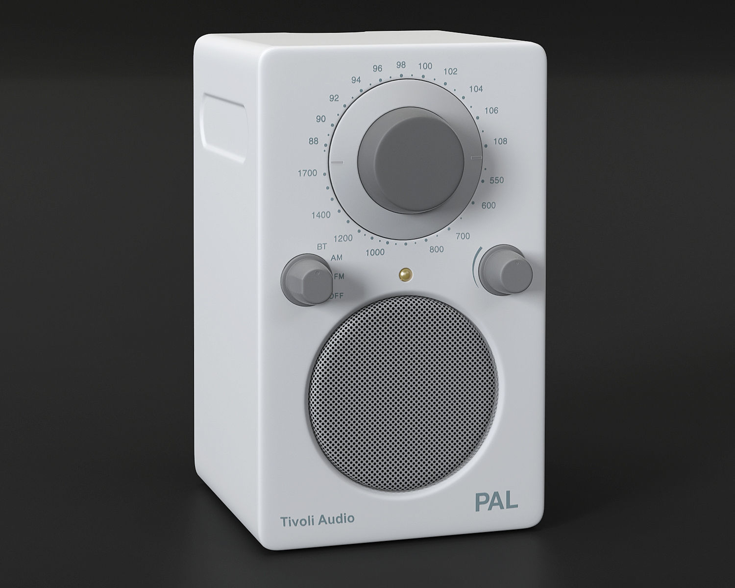 Tivoli audio PAL white and grey 3D model_4