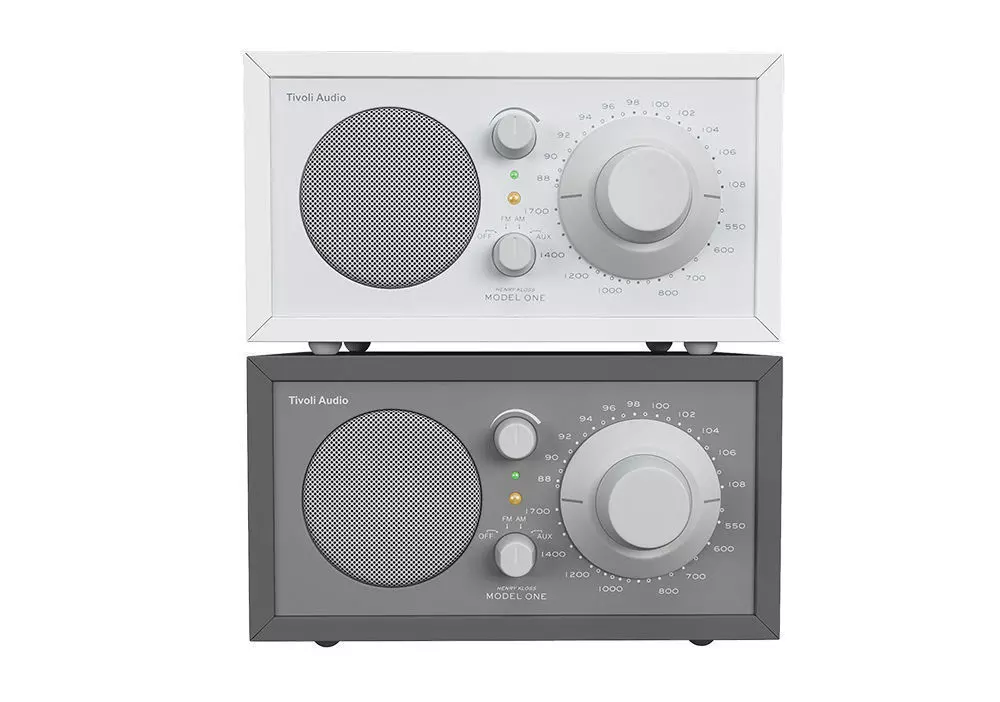 Tivoli Audio model ONE grey and white version 3D model_0