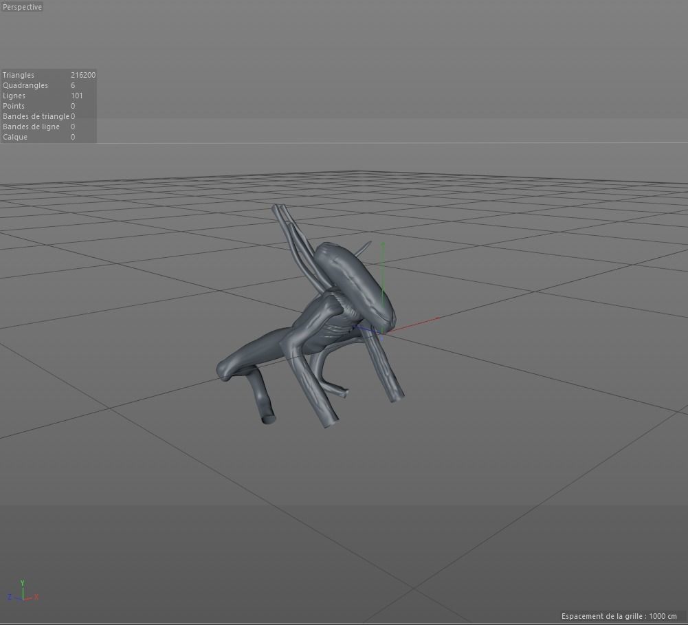 Xenomorph Soldier Free 3D model_1