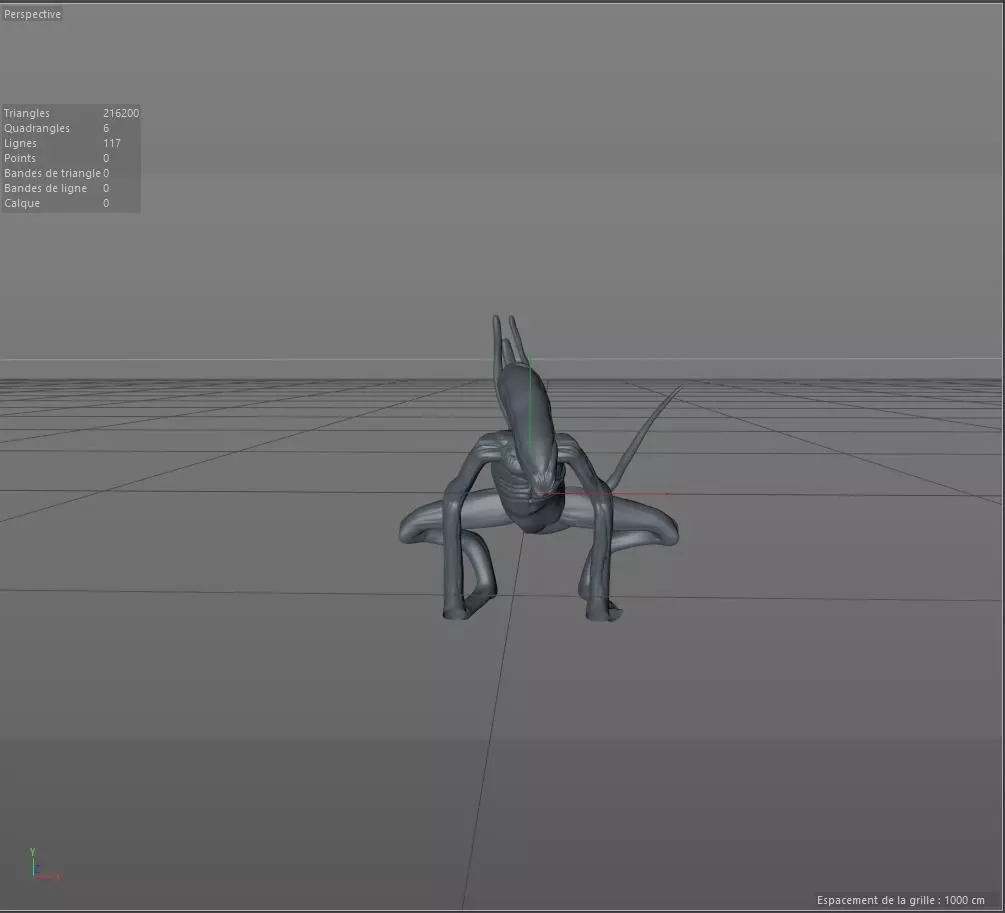 Xenomorph Soldier Free 3D model_0