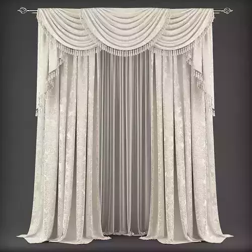 Curtain 3D model 340