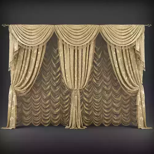 Curtain 3D model 341
