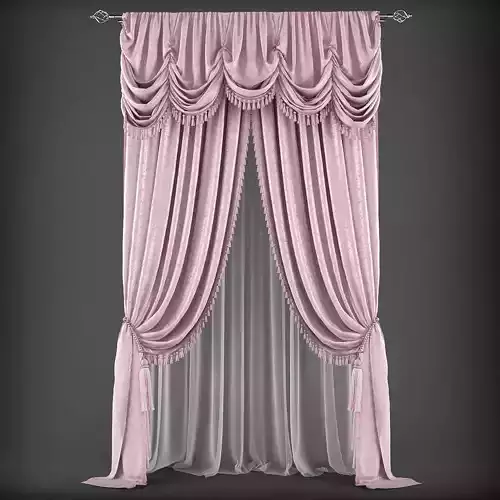 Curtain 3D model 344