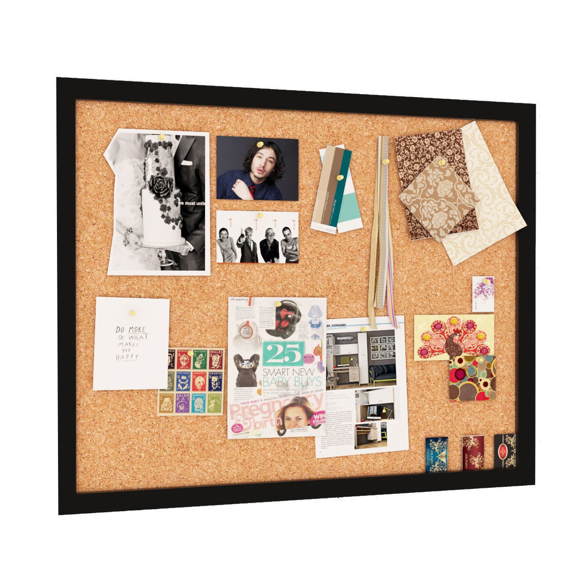 note-board Low-poly 3D model_0