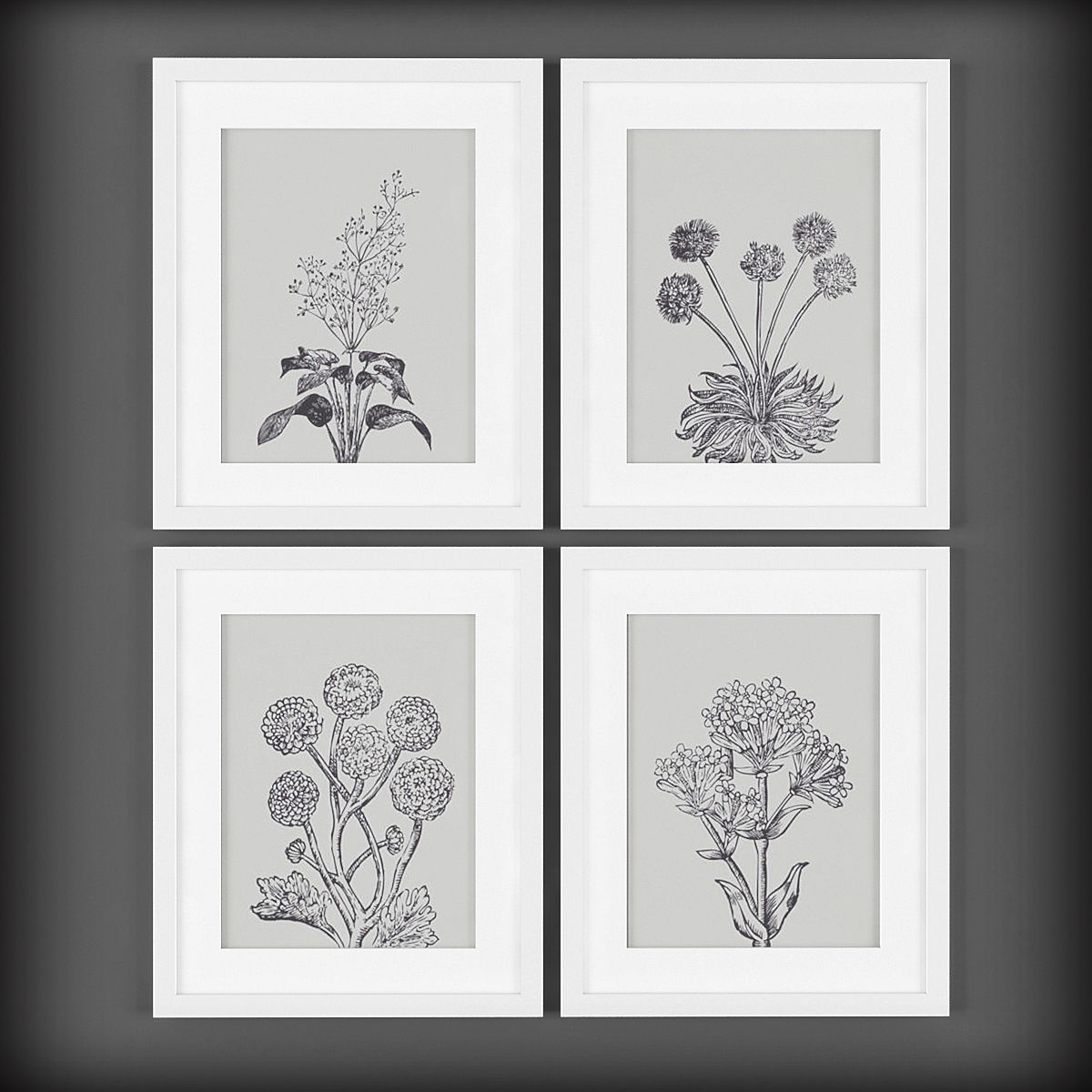 Picture Frames Low-poly 3D model_1