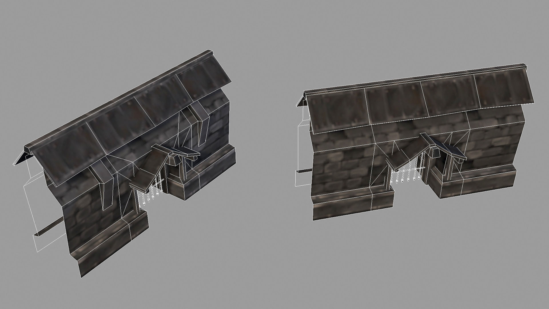 Fantasy Stone Castle Pack Low-poly 3D model_18